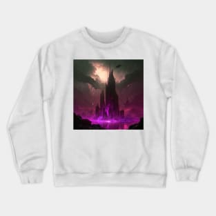 Dystopian Ruined City in a Storm Crewneck Sweatshirt